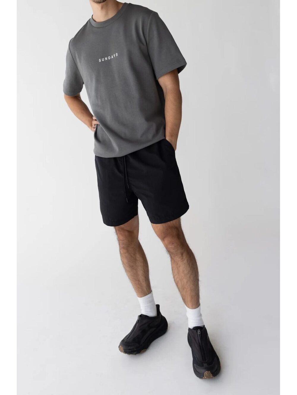 OAK Made USA Black NWOT Cotton Jersey Lounge Shorts Elastic Waist Men’s Large